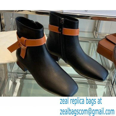 Loewe Gate Ankle Boots in calfskin Black 2021