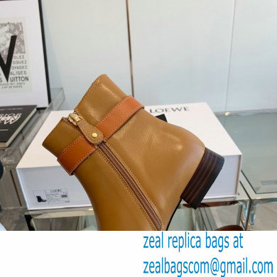 Loewe Gate Ankle Boots in calfskin Tan 2021