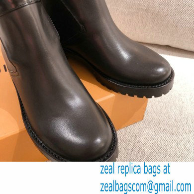 Louis Vuitton Discovery Flat Ankle Boots Black With Strap and Buckle 2021 - Click Image to Close