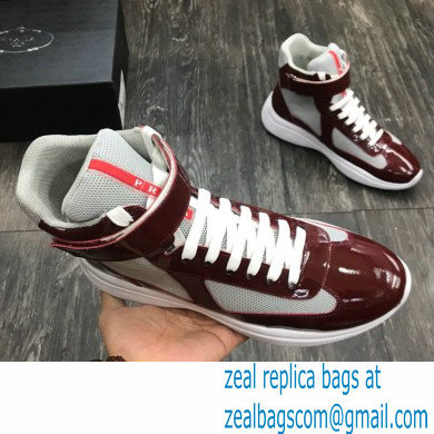 Prada America's Cup Men's High-top Sneakers 01 2021 - Click Image to Close