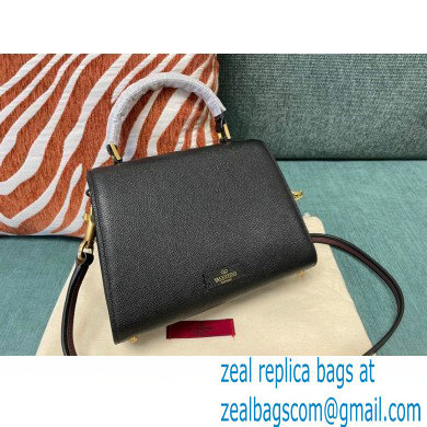 Valentino VSLING Grainy Calfskin Mini Handbag Black 2021
