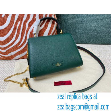 Valentino VSLING Grainy Calfskin Mini Handbag Green 2021