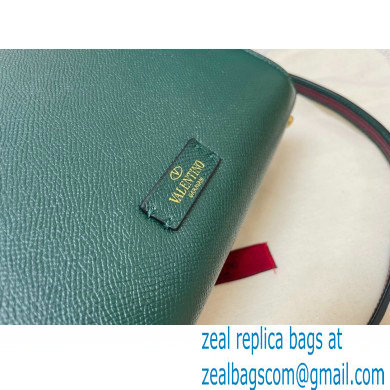 Valentino VSLING Grainy Calfskin Mini Handbag Green 2021