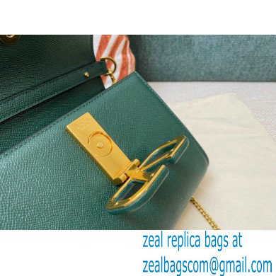 Valentino VSLING Grainy Calfskin Mini Handbag Green 2021