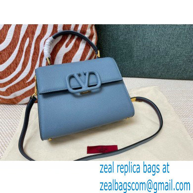 Valentino VSLING Grainy Calfskin Mini Handbag NIAGARA Blue 2021