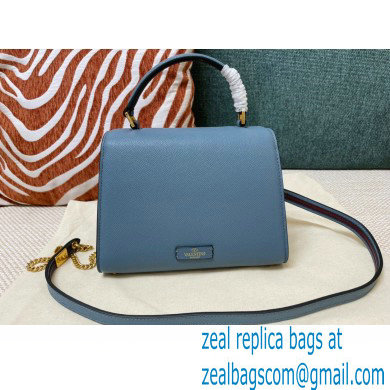 Valentino VSLING Grainy Calfskin Mini Handbag NIAGARA Blue 2021