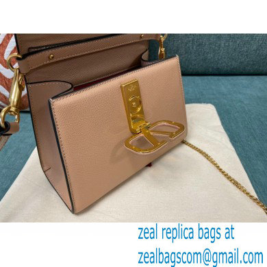 Valentino VSLING Grainy Calfskin Mini Handbag Nude 2021