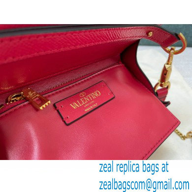 Valentino VSLING Grainy Calfskin Mini Handbag Red 2021