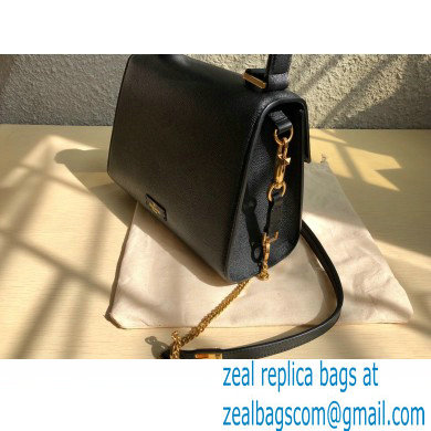 Valentino VSLING Grainy Calfskin Small Handbag Black 2021
