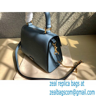 Valentino VSLING Grainy Calfskin Small Handbag NIAGARA Blue 2021