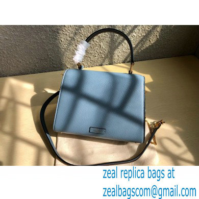Valentino VSLING Grainy Calfskin Small Handbag NIAGARA Blue 2021