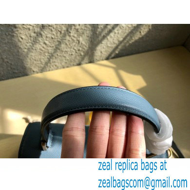 Valentino VSLING Grainy Calfskin Small Handbag NIAGARA Blue 2021