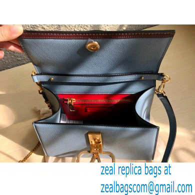 Valentino VSLING Grainy Calfskin Small Handbag NIAGARA Blue 2021