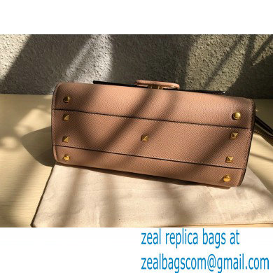 Valentino VSLING Grainy Calfskin Small Handbag Nude 2021