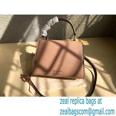 Valentino VSLING Grainy Calfskin Small Handbag Nude 2021