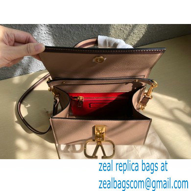 Valentino VSLING Grainy Calfskin Small Handbag Nude 2021