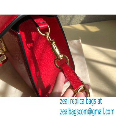 Valentino VSLING Grainy Calfskin Small Handbag Red 2021