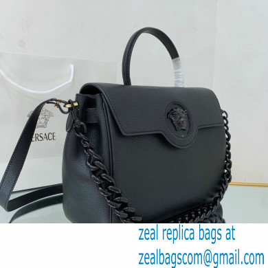 Versace La Medusa Large Handbag All Black 2021 - Click Image to Close