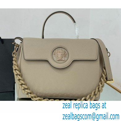 Versace La Medusa Large Handbag Beige 2021