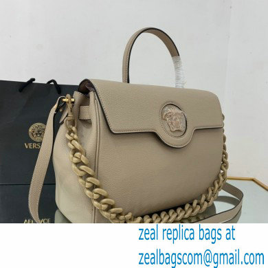 Versace La Medusa Large Handbag Beige 2021 - Click Image to Close