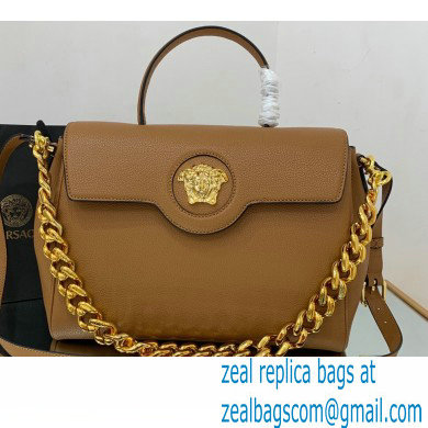 Versace La Medusa Large Handbag Caramel 2021 - Click Image to Close