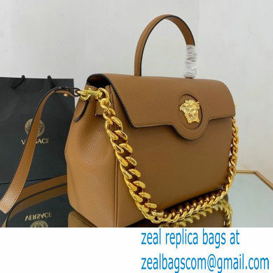 Versace La Medusa Large Handbag Caramel 2021