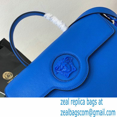 Versace La Medusa Large Handbag Lapis Blue 2021