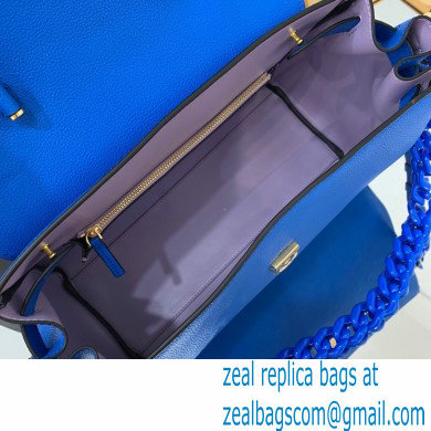 Versace La Medusa Large Handbag Lapis Blue 2021 - Click Image to Close