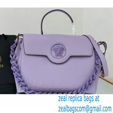 Versace La Medusa Large Handbag Lilac 2021