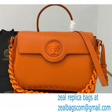 Versace La Medusa Large Handbag Orange 2021