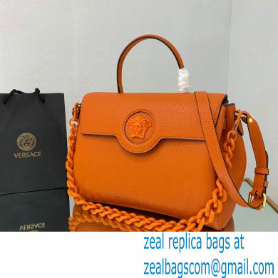 Versace La Medusa Large Handbag Orange 2021