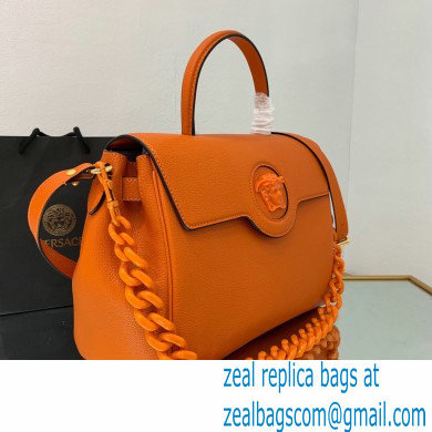 Versace La Medusa Large Handbag Orange 2021 - Click Image to Close