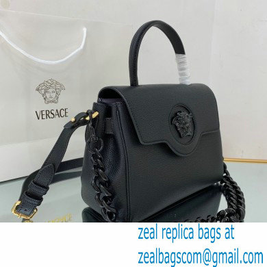 Versace La Medusa Medium Handbag All Black 2021 - Click Image to Close