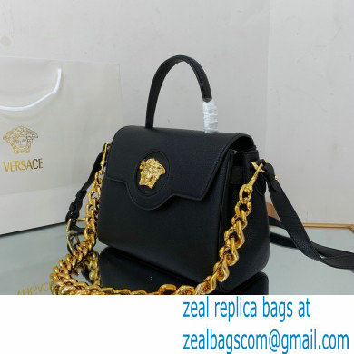 Versace La Medusa Medium Handbag Black/Gold 2021 - Click Image to Close