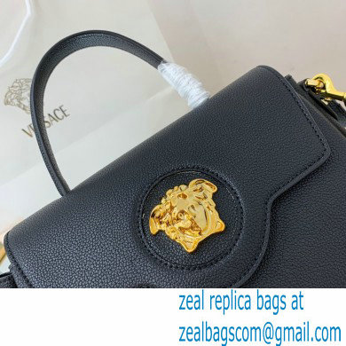 Versace La Medusa Medium Handbag Black/Gold 2021 - Click Image to Close