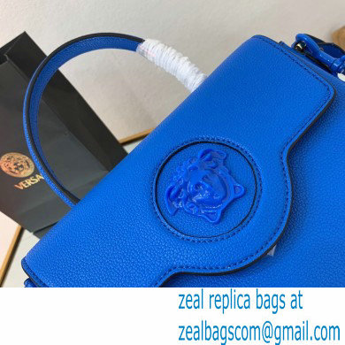 Versace La Medusa Medium Handbag Lapis Blue 2021 - Click Image to Close