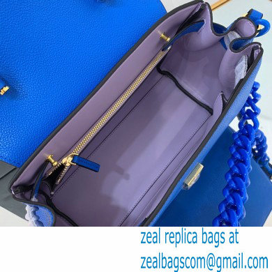 Versace La Medusa Medium Handbag Lapis Blue 2021