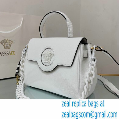 Versace La Medusa Medium Handbag White 2021