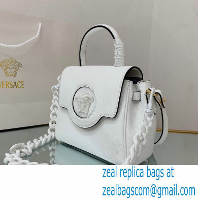 Versace La Medusa Small Handbag White 2021 - Click Image to Close