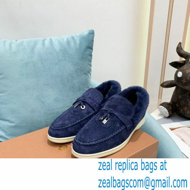 loro piana 2021 WINTER suede calfskin Summer Charms Walk Loafers 10