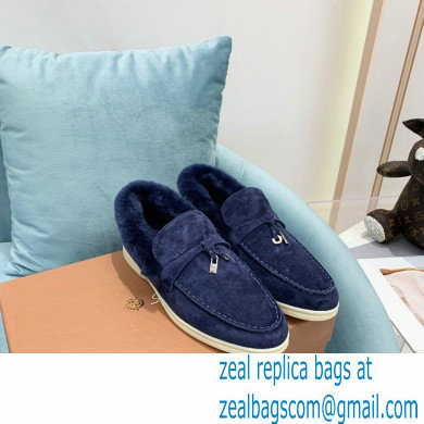 loro piana 2021 WINTER suede calfskin Summer Charms Walk Loafers 10