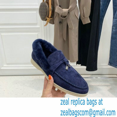 loro piana 2021 WINTER suede calfskin Summer Charms Walk Loafers 10