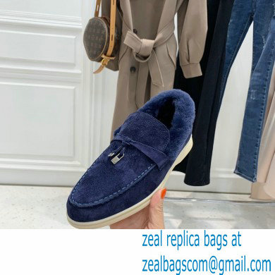 loro piana 2021 WINTER suede calfskin Summer Charms Walk Loafers 10