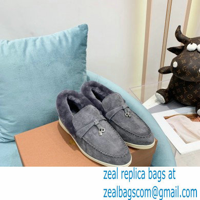loro piana 2021 WINTER suede calfskin Summer Charms Walk Loafers 11