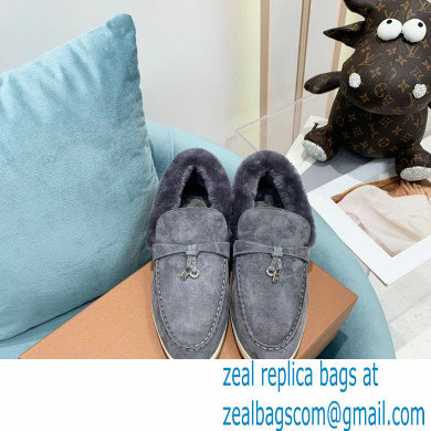 loro piana 2021 WINTER suede calfskin Summer Charms Walk Loafers 11