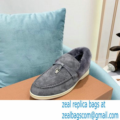 loro piana 2021 WINTER suede calfskin Summer Charms Walk Loafers 11