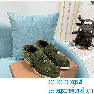 loro piana 2021 WINTER suede calfskin Summer Charms Walk Loafers 12