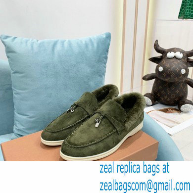 loro piana 2021 WINTER suede calfskin Summer Charms Walk Loafers 12