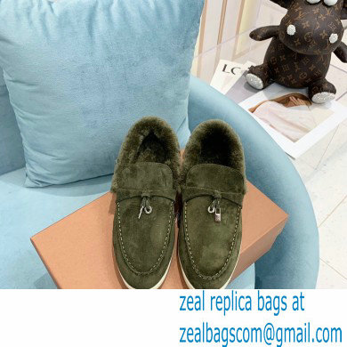 loro piana 2021 WINTER suede calfskin Summer Charms Walk Loafers 12