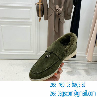 loro piana 2021 WINTER suede calfskin Summer Charms Walk Loafers 12